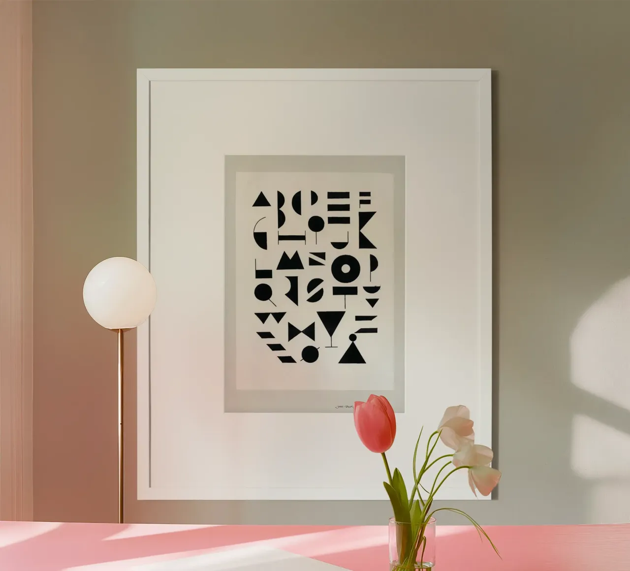 Ghiaccio alfabetico poster da Birgitpopshop