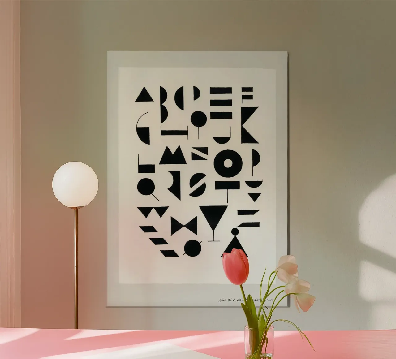 Ghiaccio alfabetico poster da Birgitpopshop