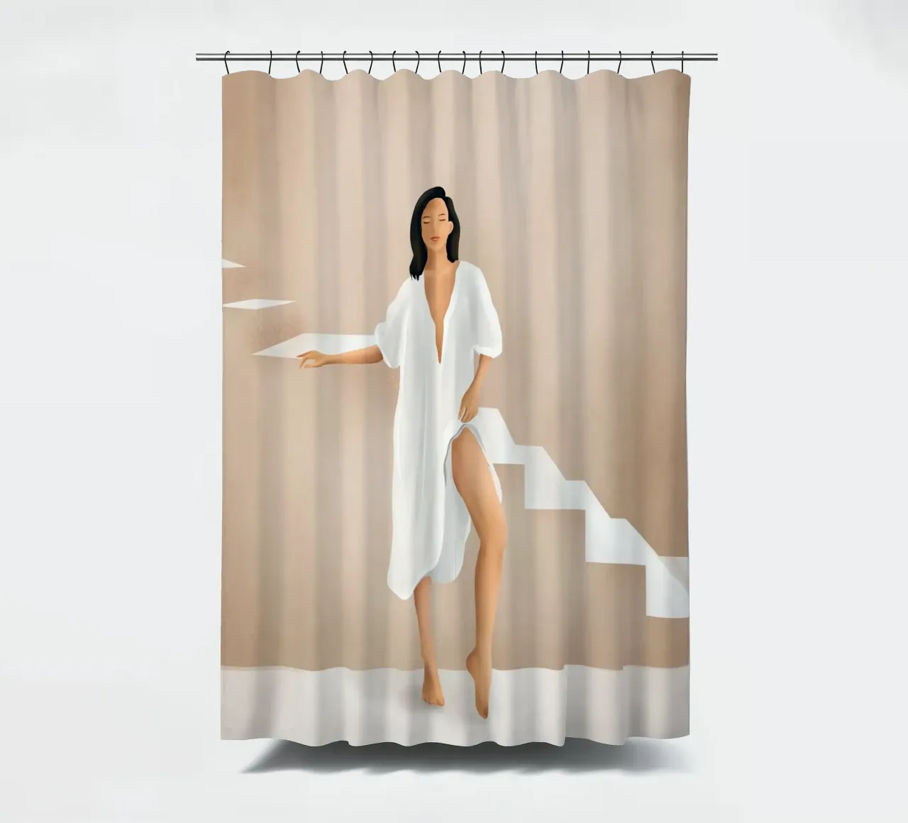 Freedom and Elegance shower curtain by cityart