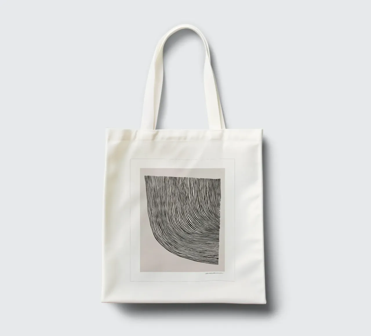 Linea curve borsa in juta da Birgitpopshop