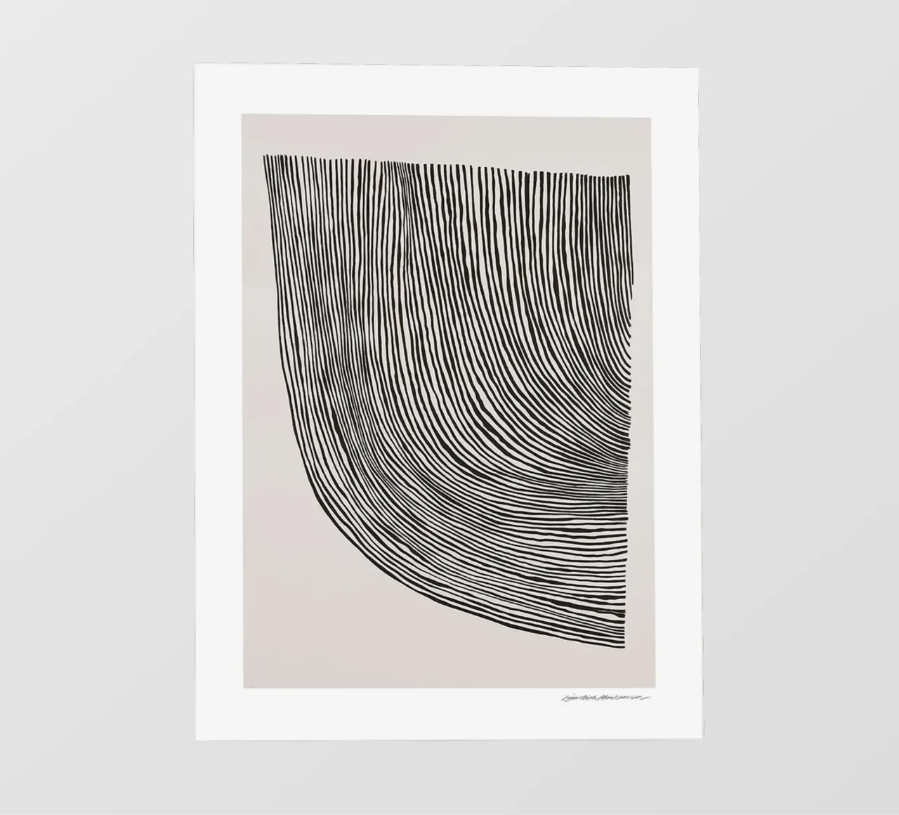 Linea curve telo in pvc da Birgitpopshop