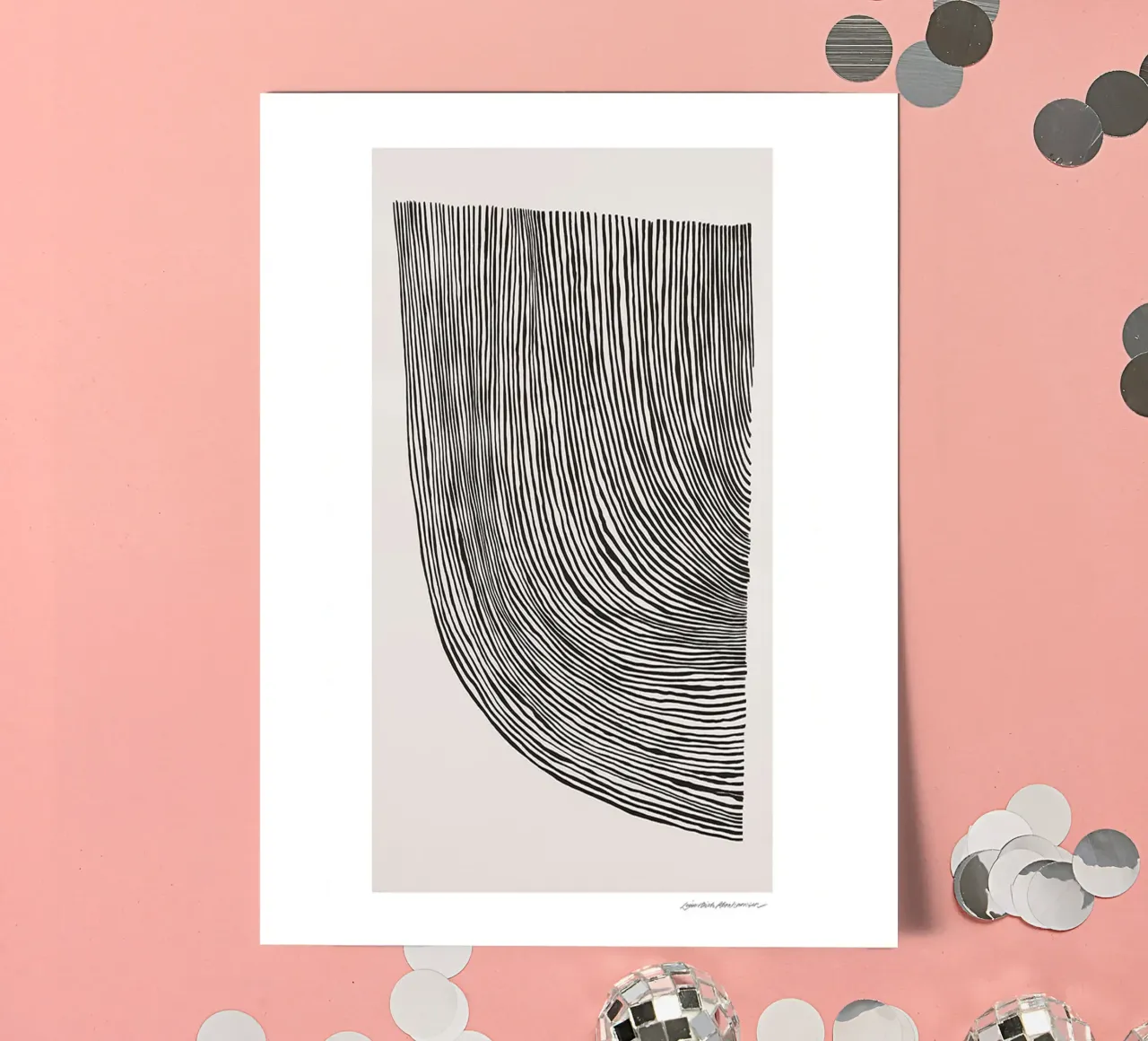 Linea curve foglio adesivo da Birgitpopshop