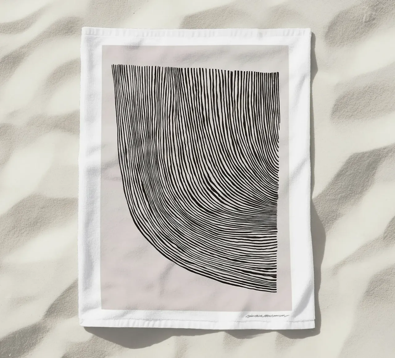 Linea curve telo mare da Birgitpopshop