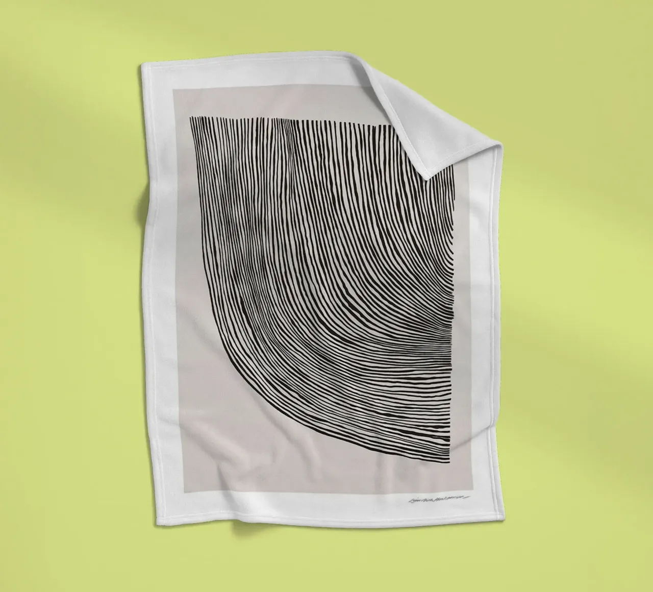 Linea curve coperta in pile da Birgitpopshop