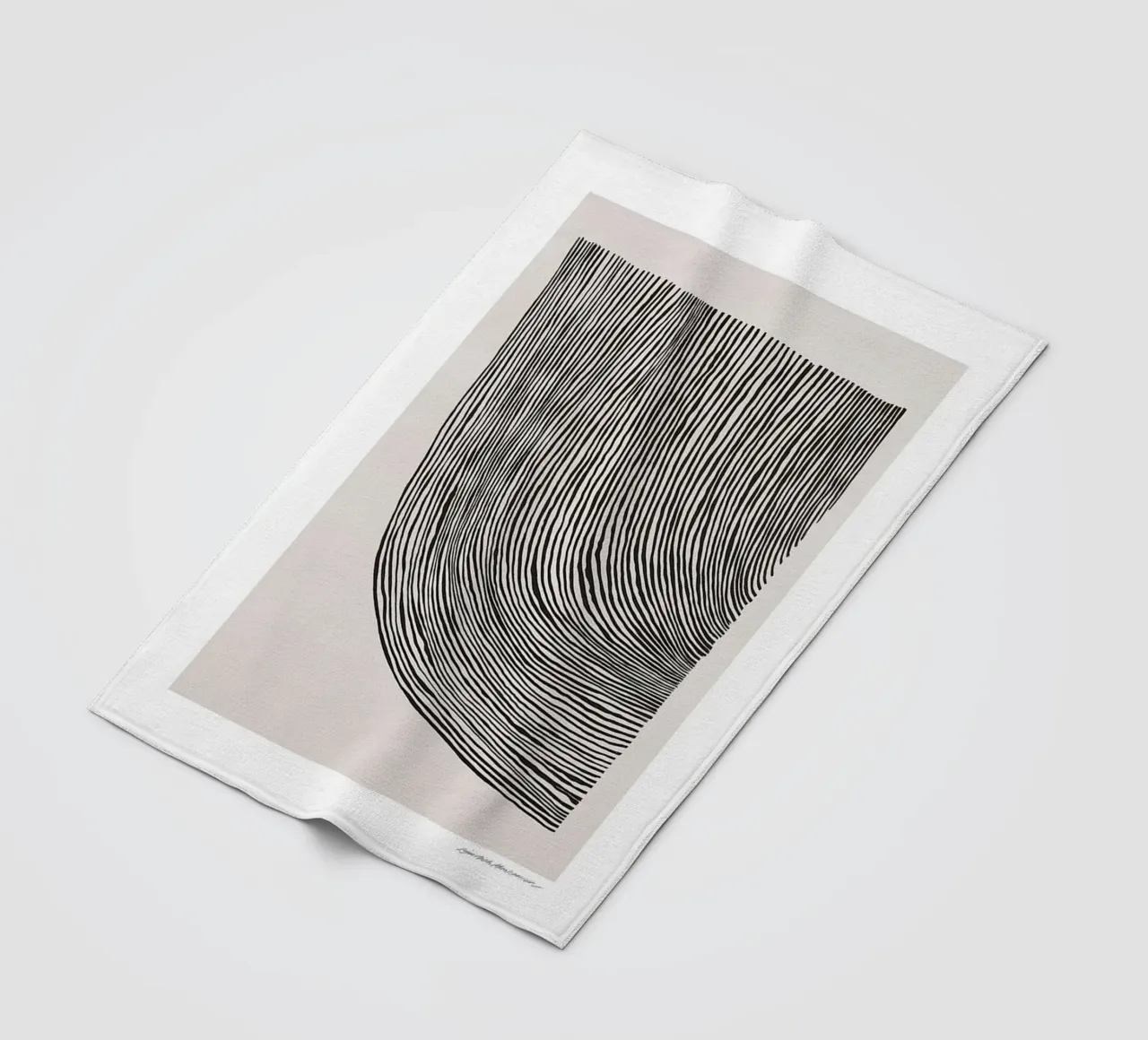 Linea curve coperta in pile da Birgitpopshop