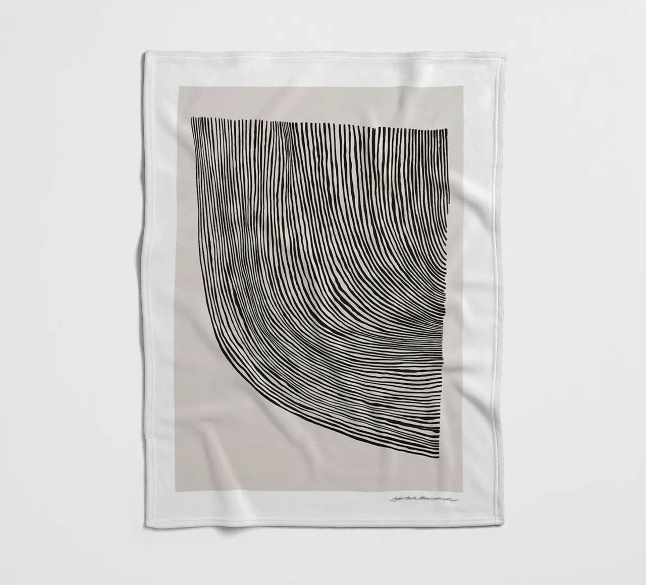 Linea curve coperta in pile da Birgitpopshop