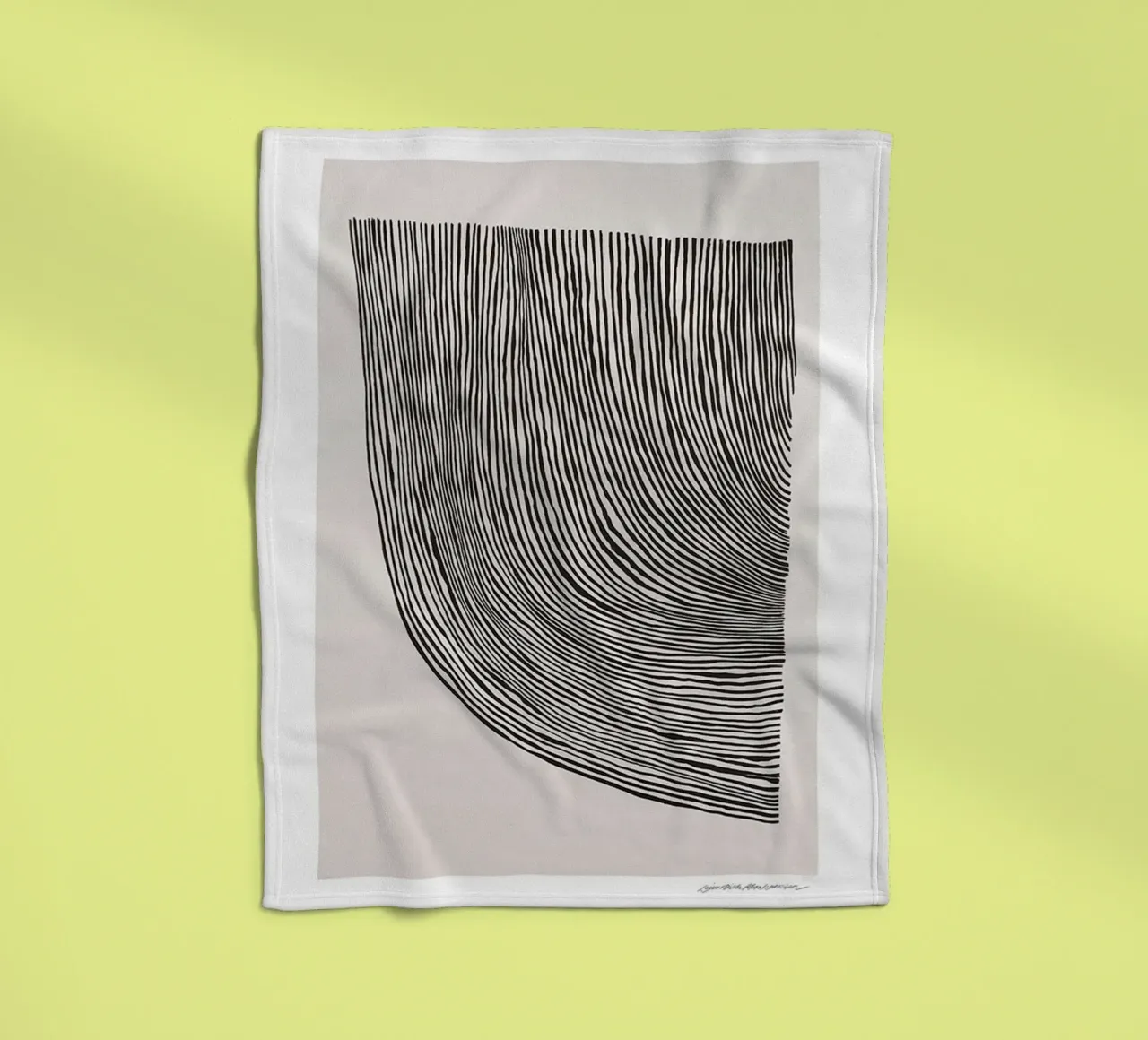 Linea curve coperta in pile da Birgitpopshop