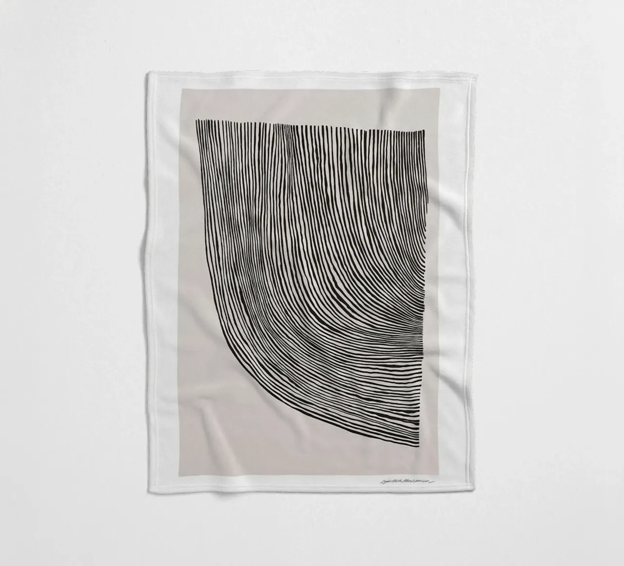 Linea curve coperta in pile da Birgitpopshop