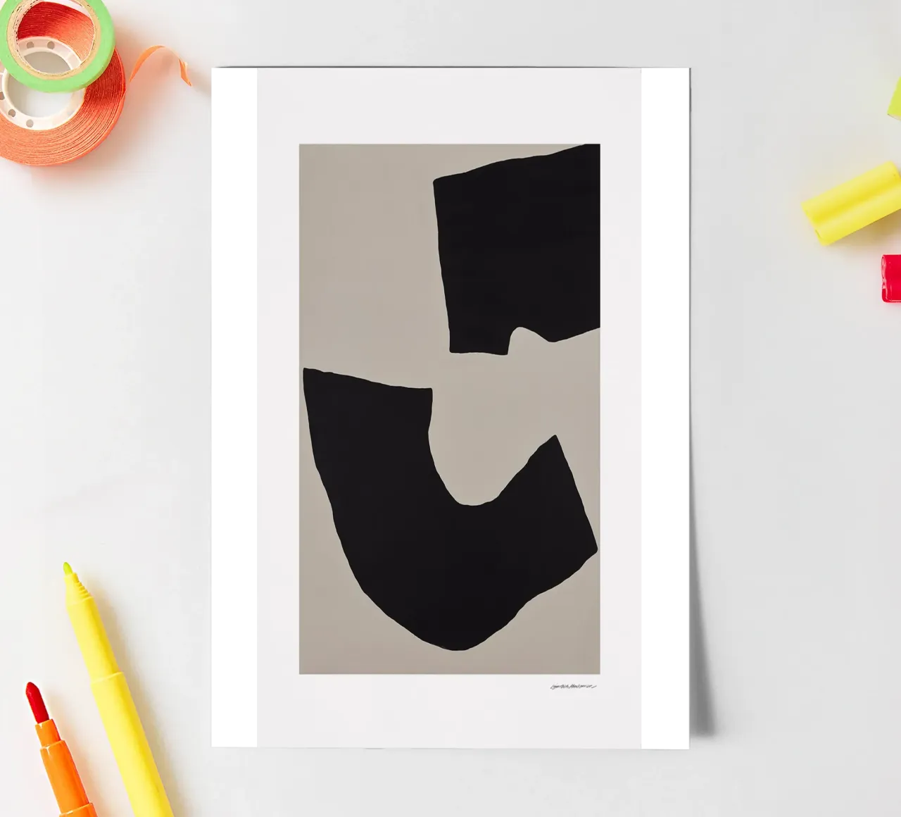 Mock Up n. 1 foglio adesivo da Birgitpopshop