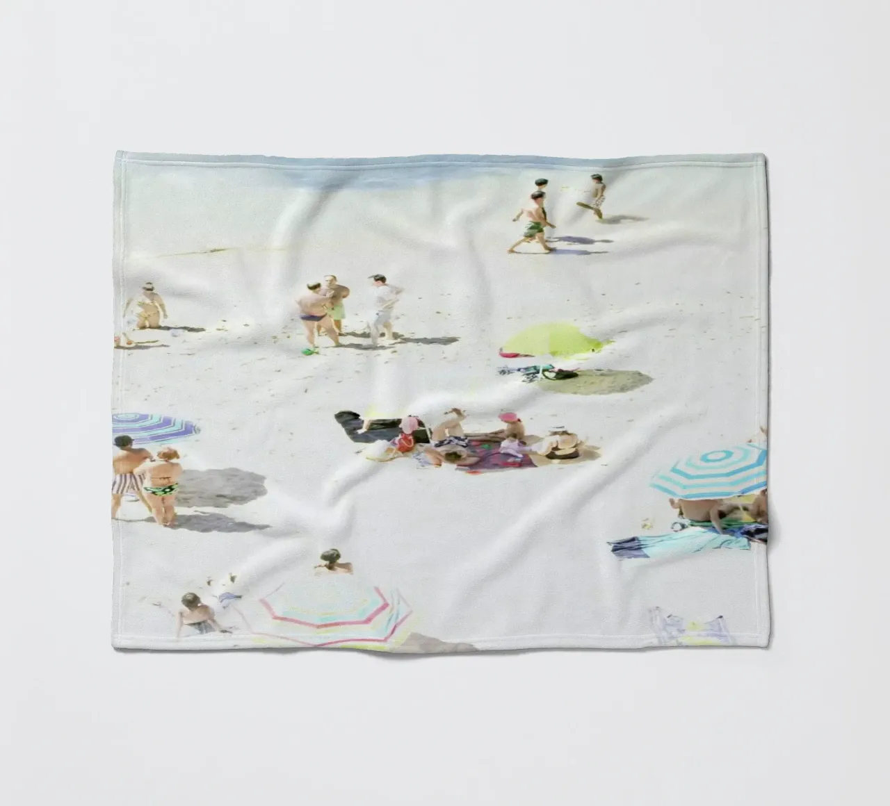 happy days fleece blanket by Ingrid Beddoes