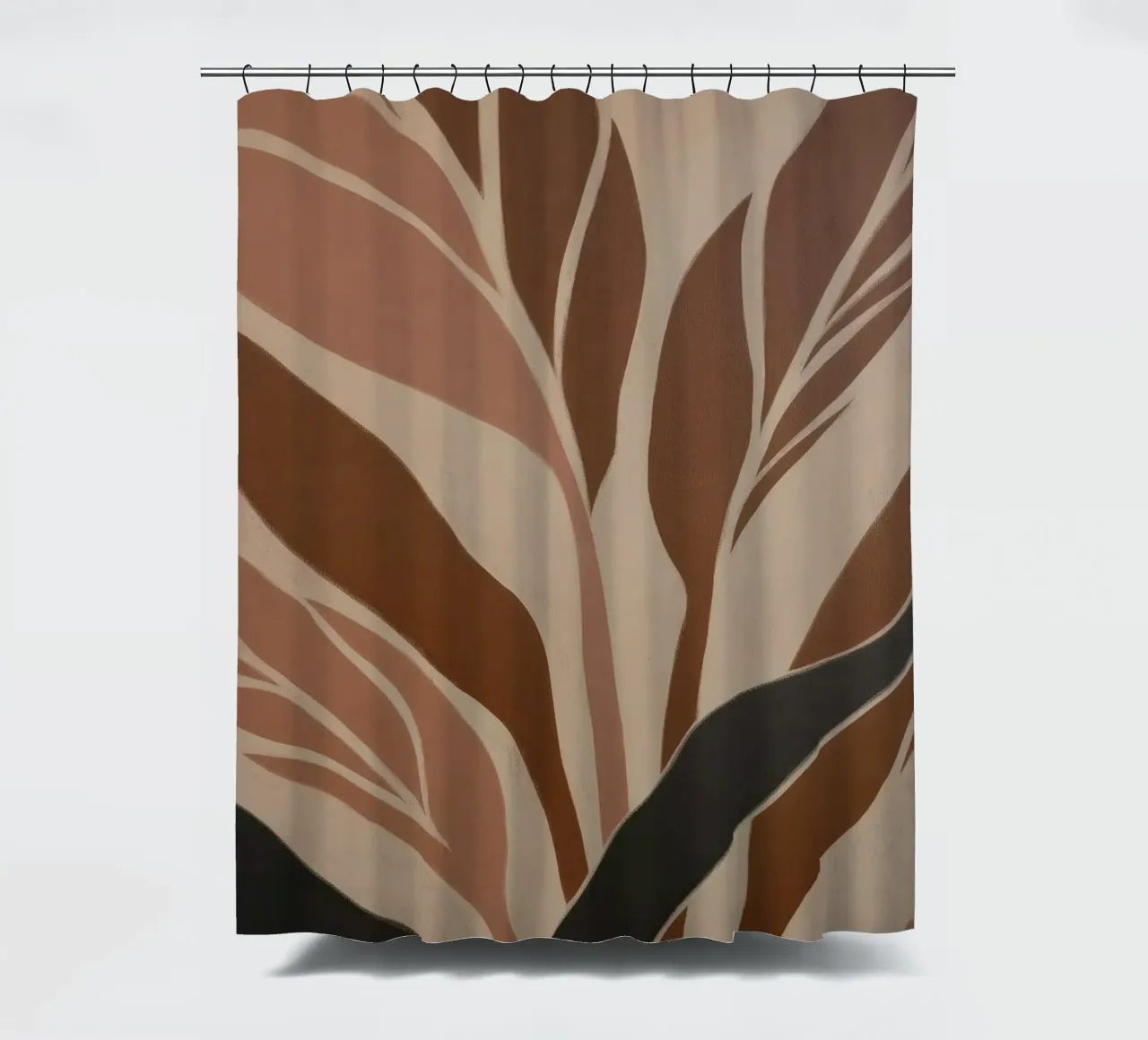 Abstract Botanical shower curtain by Melloi Art Print
