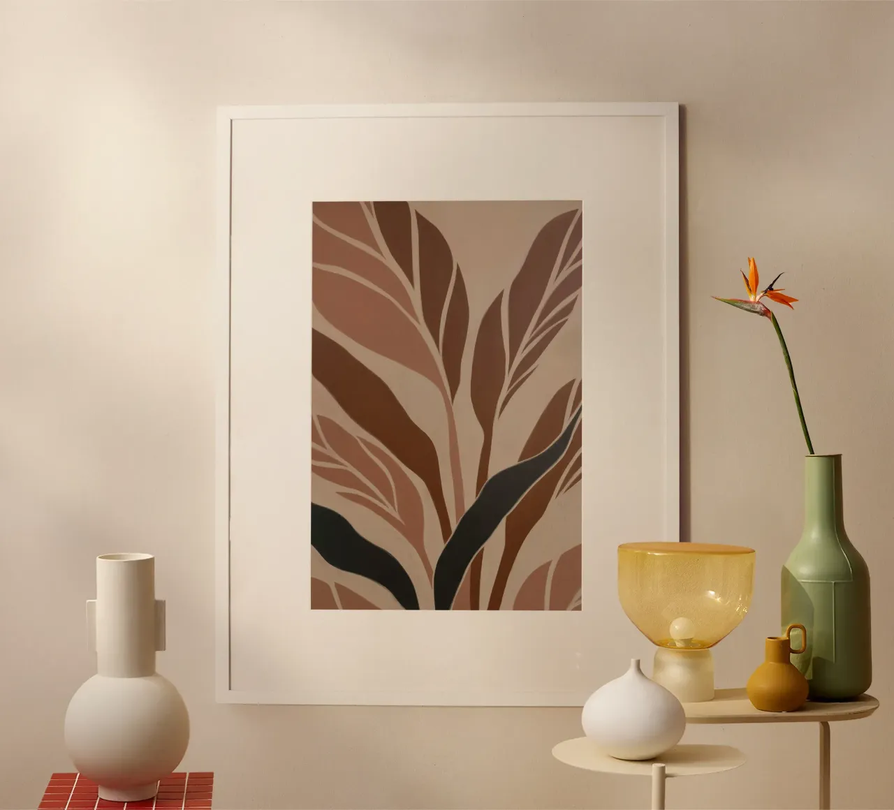 Botanico astratto carta hahnemühle da Melloi Art Print