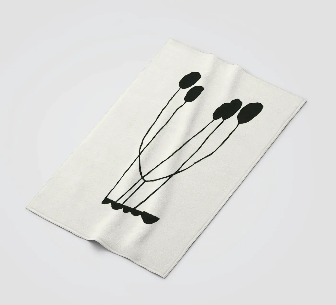 Hello fleece blanket by Birgitpopshop