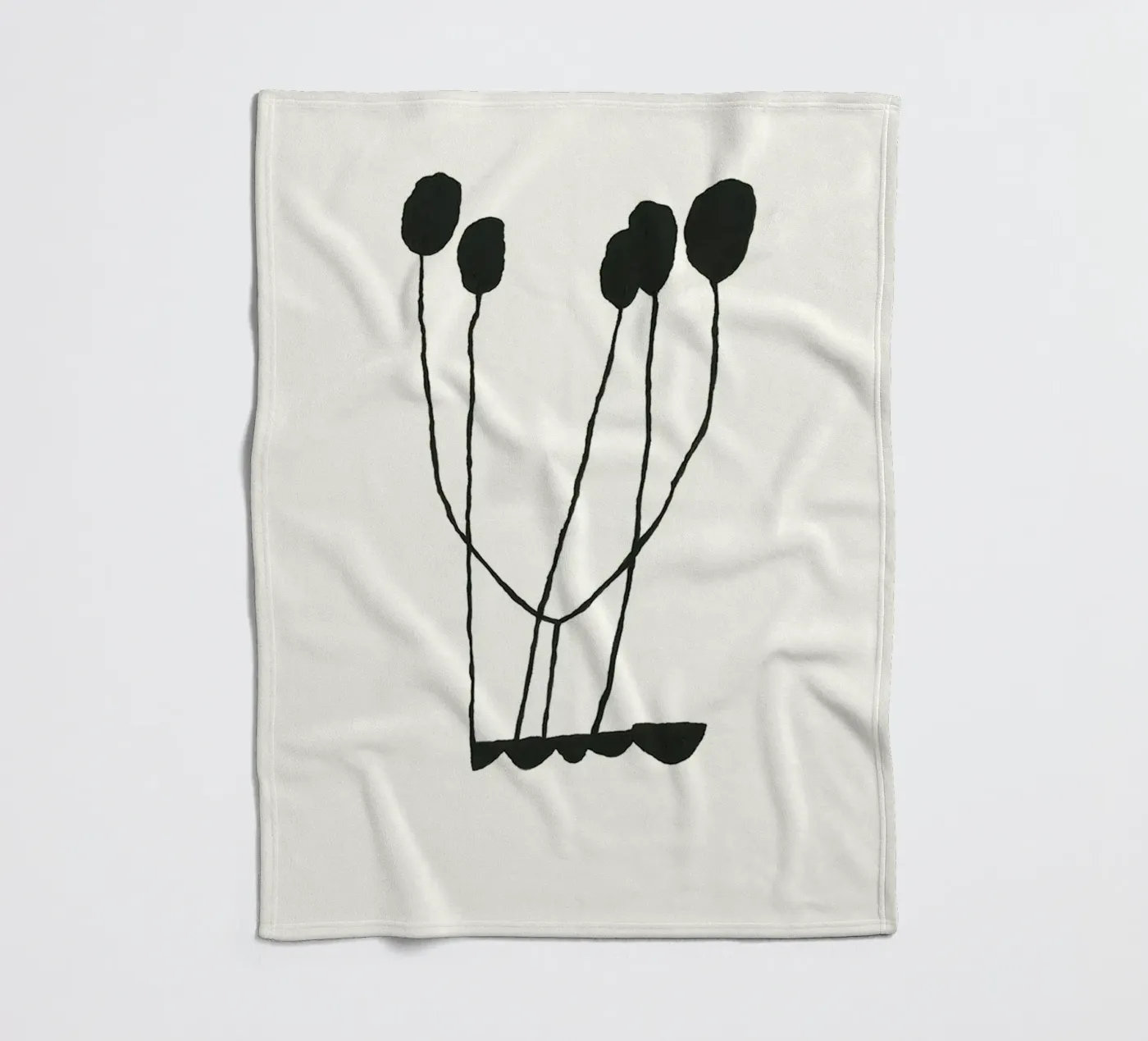 Hello fleece blanket by Birgitpopshop