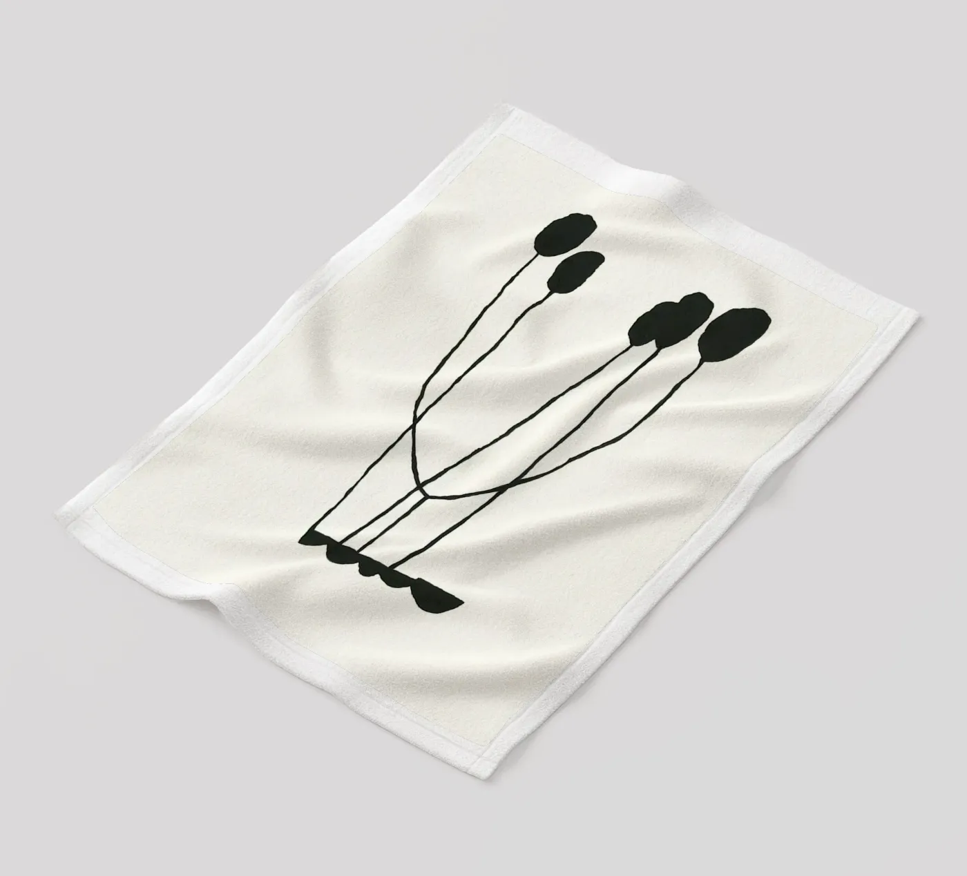 Hello fleece blanket by Birgitpopshop