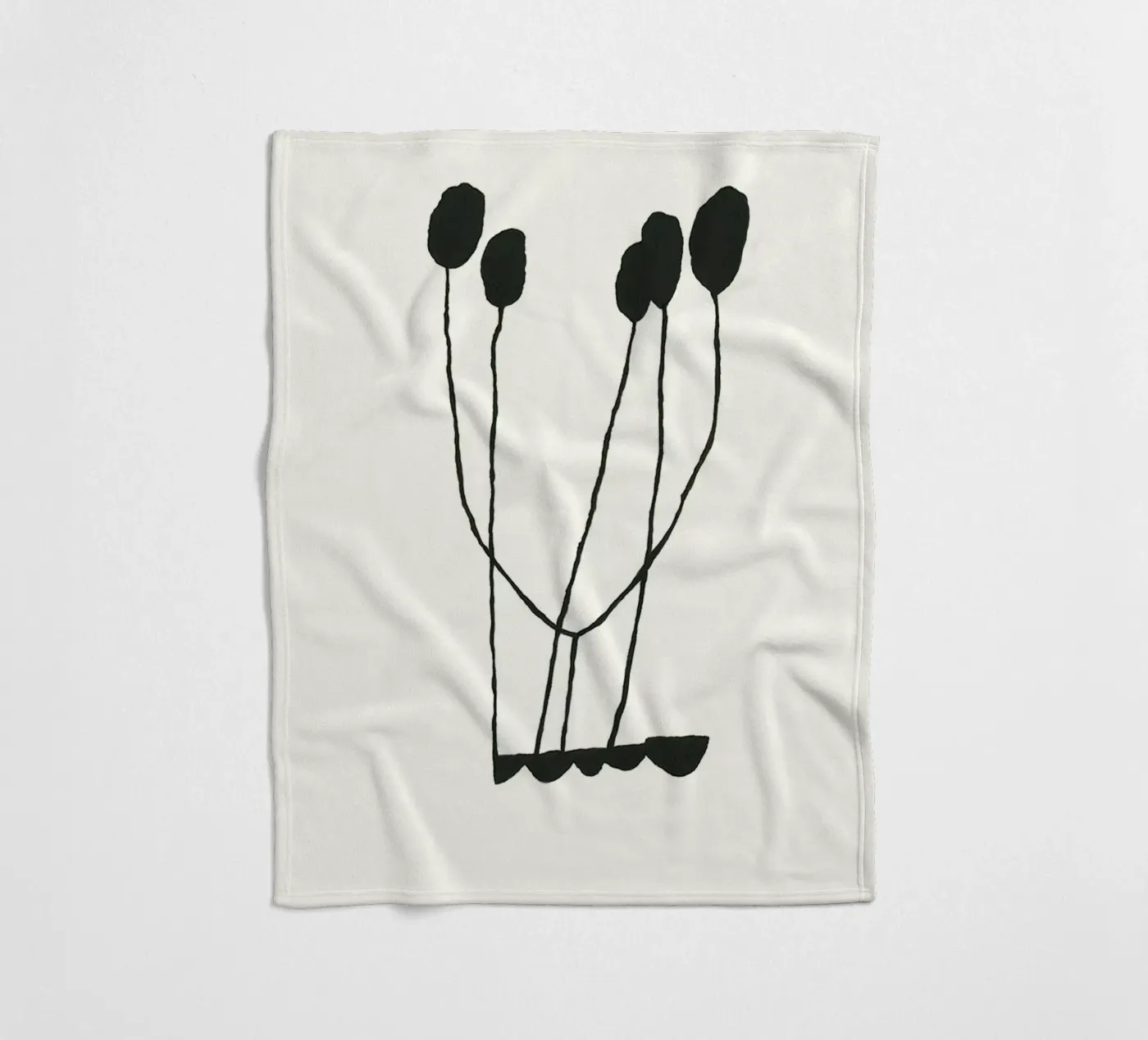 Hello fleece blanket by Birgitpopshop