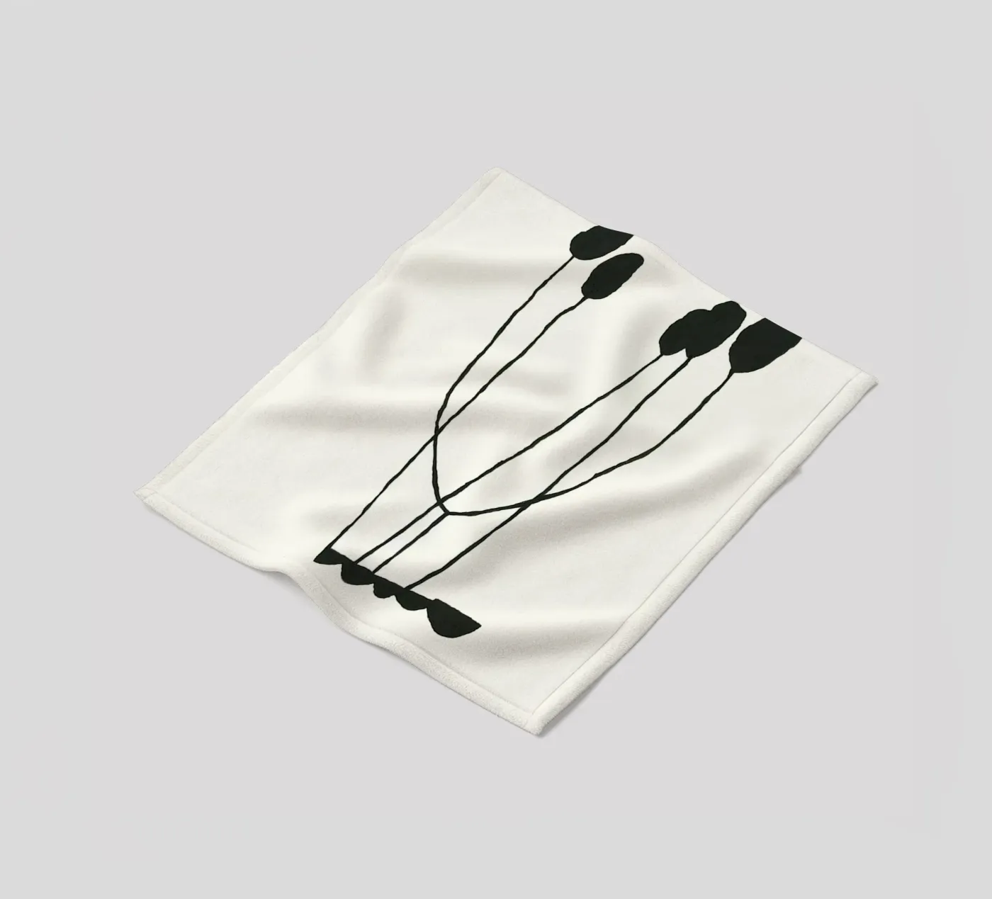 Hello fleece blanket by Birgitpopshop