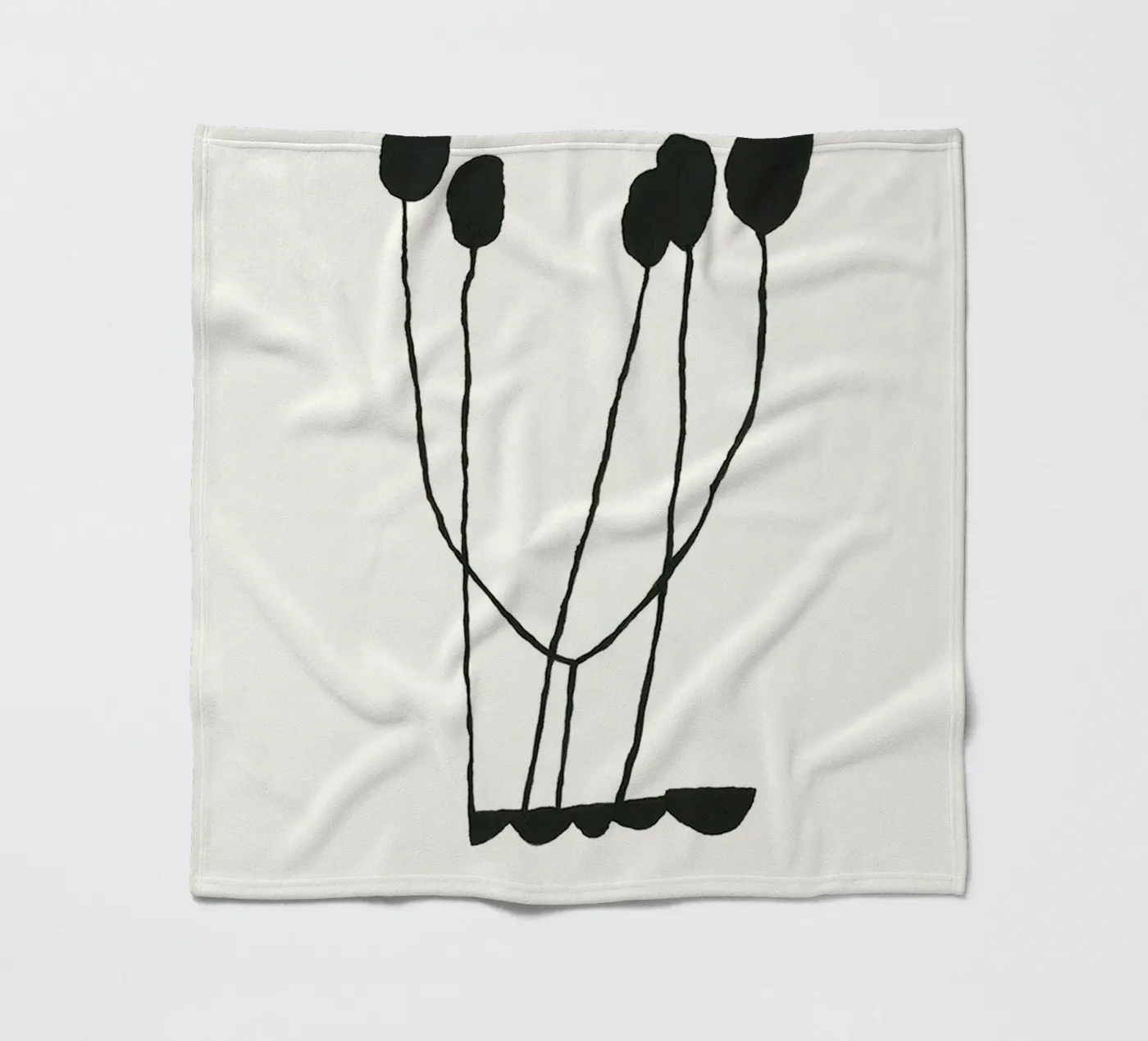 Hello fleece blanket by Birgitpopshop