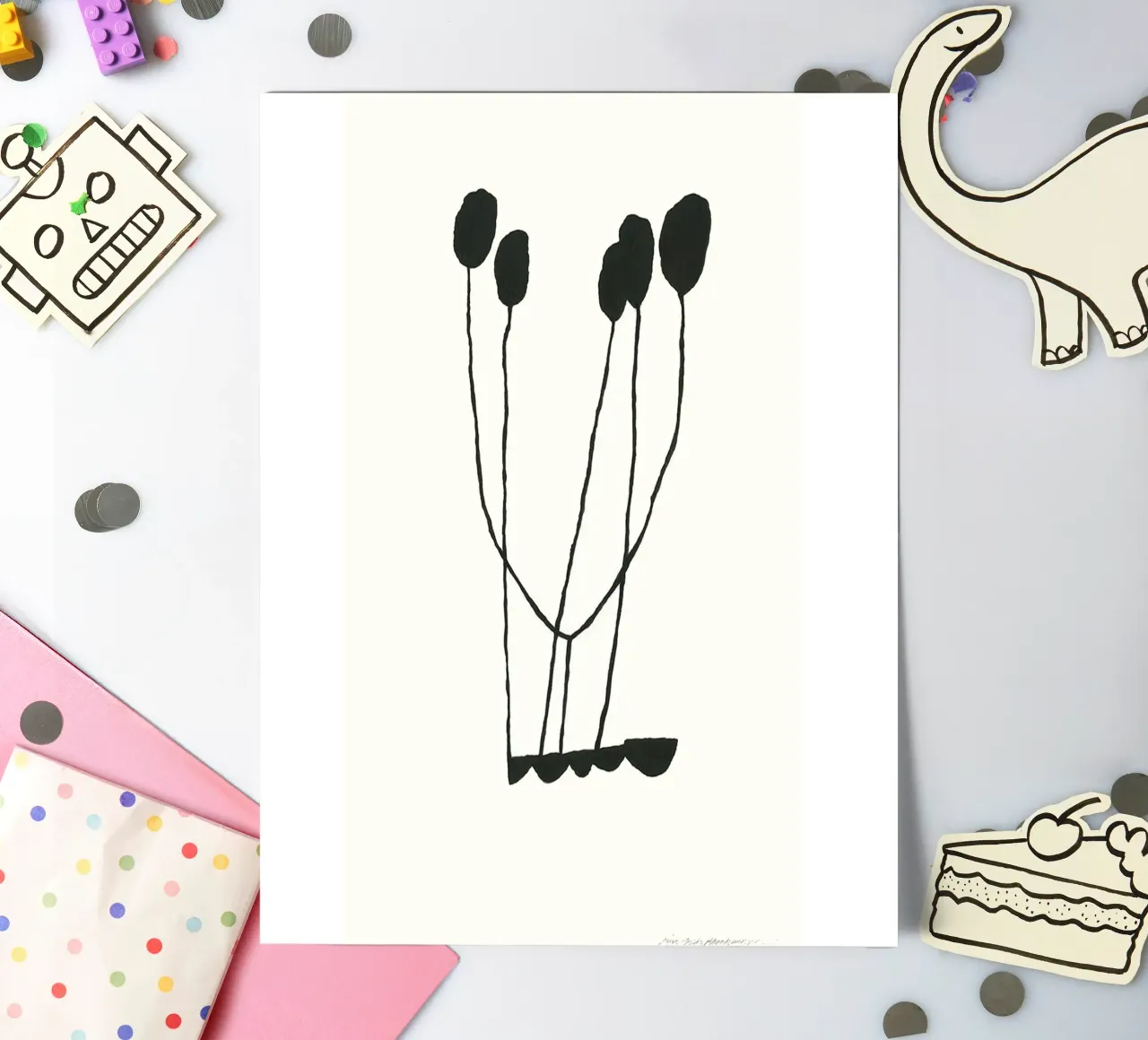 Hello sticker sheet by Birgitpopshop