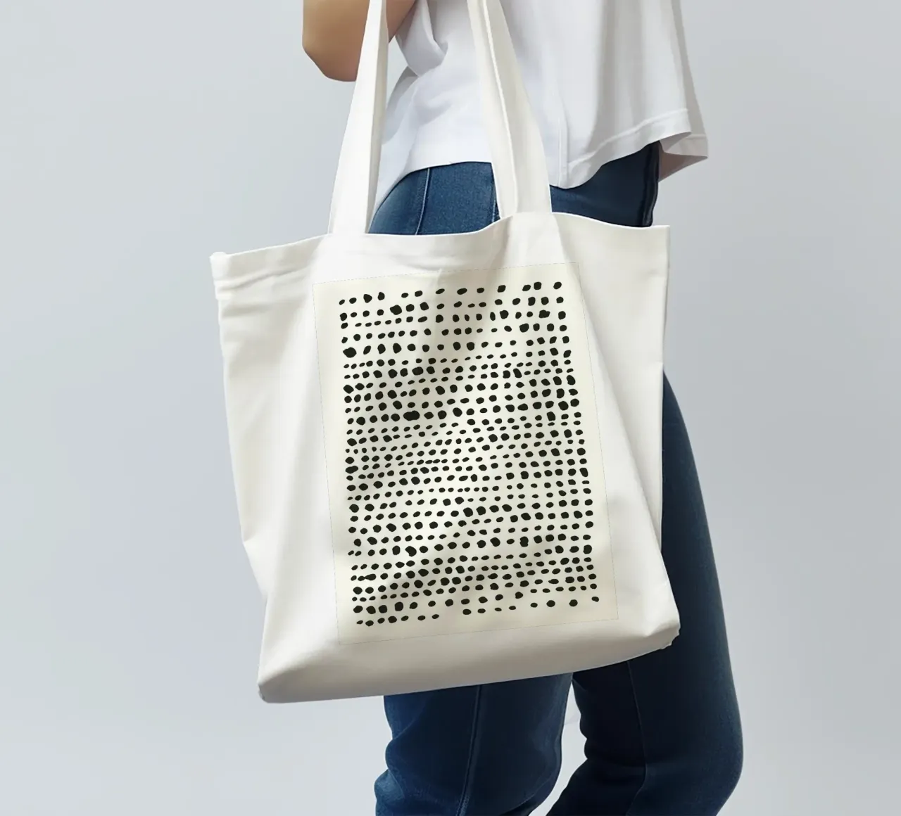 Uno Due Molti borsa in juta da Birgitpopshop