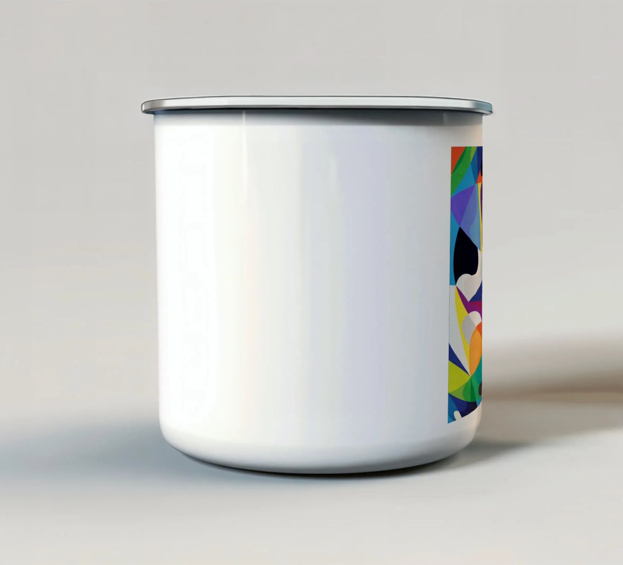 New Ways - Motivo geometrico astratto tazza in smalto da lovely lines
