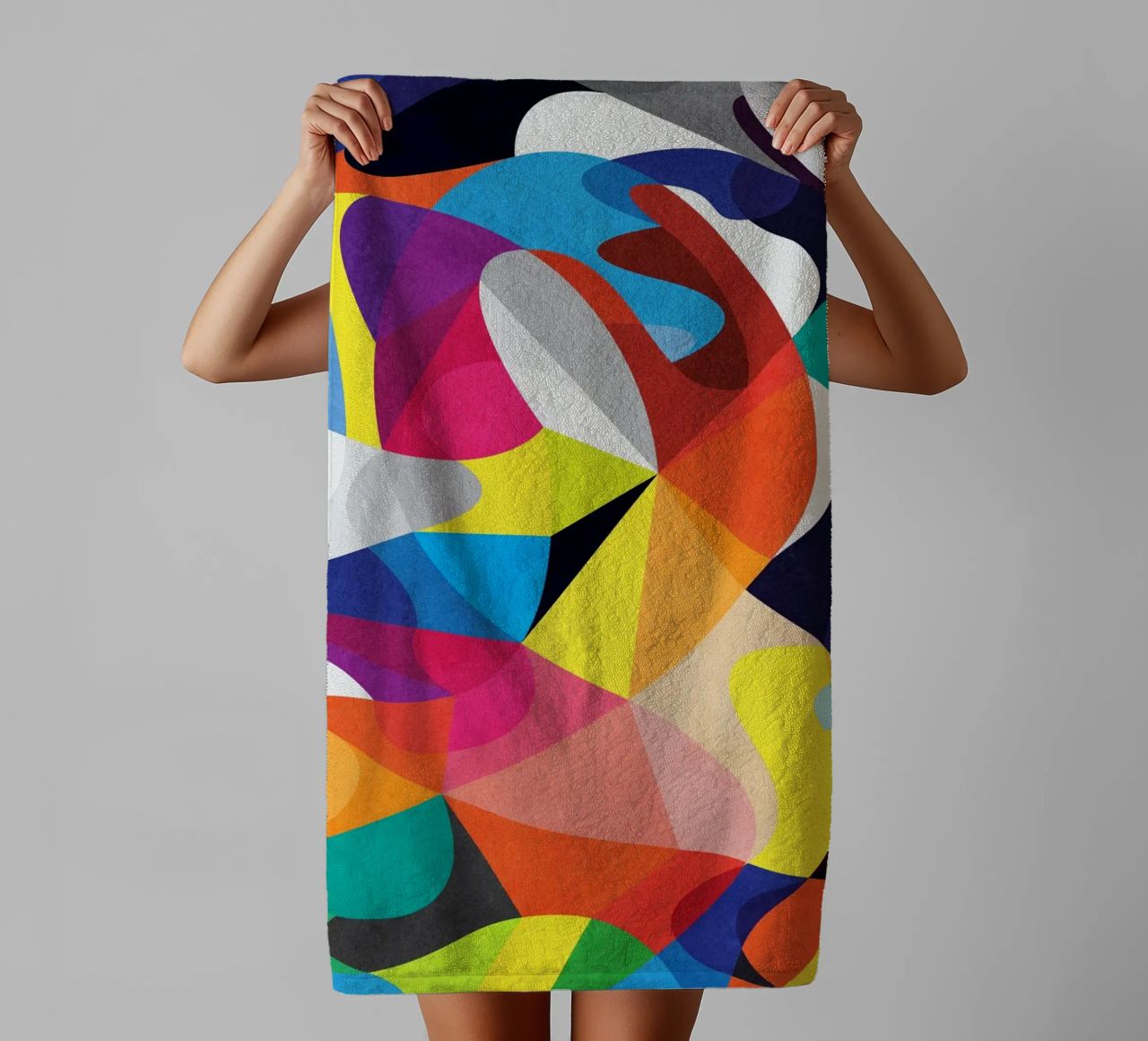 New Ways - Abstract Geometric Pattern towel by lovely lines