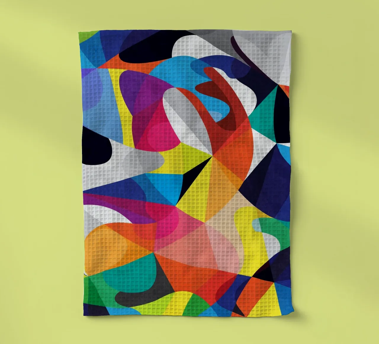New Ways - Abstract Geometric Pattern tea towel by lovely lines