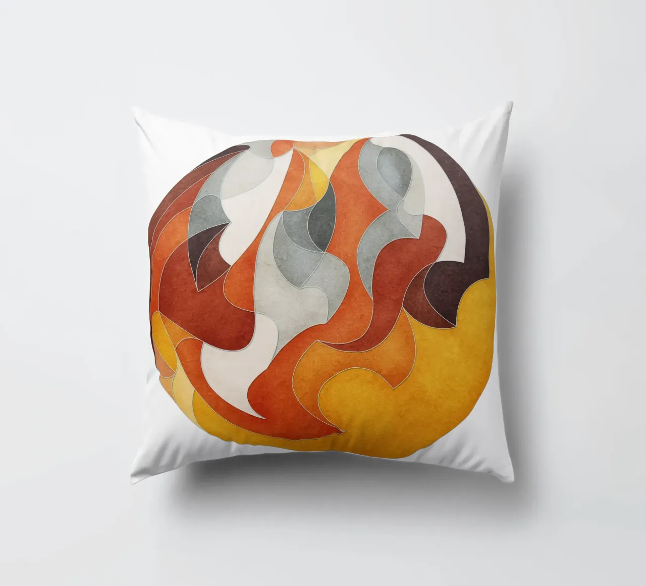 Flow - Mandala astratto cuscino da lovely lines