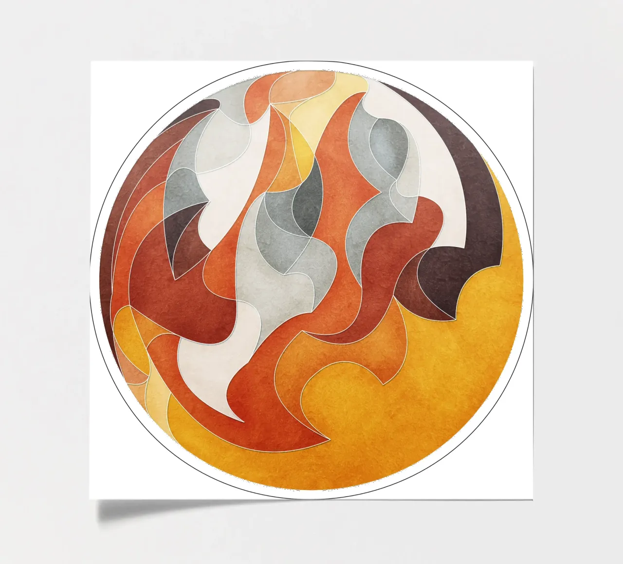Flow - Abstract Mandala sticker sheet by lovely lines