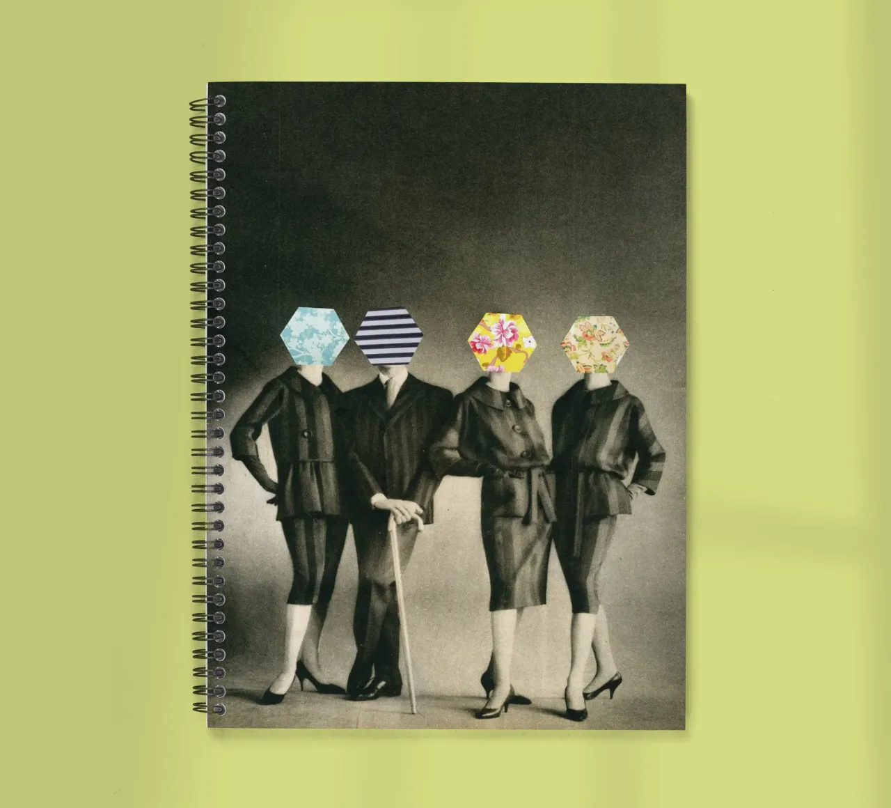 Modern Fashion spiral notebook by Cassia Beck Collage