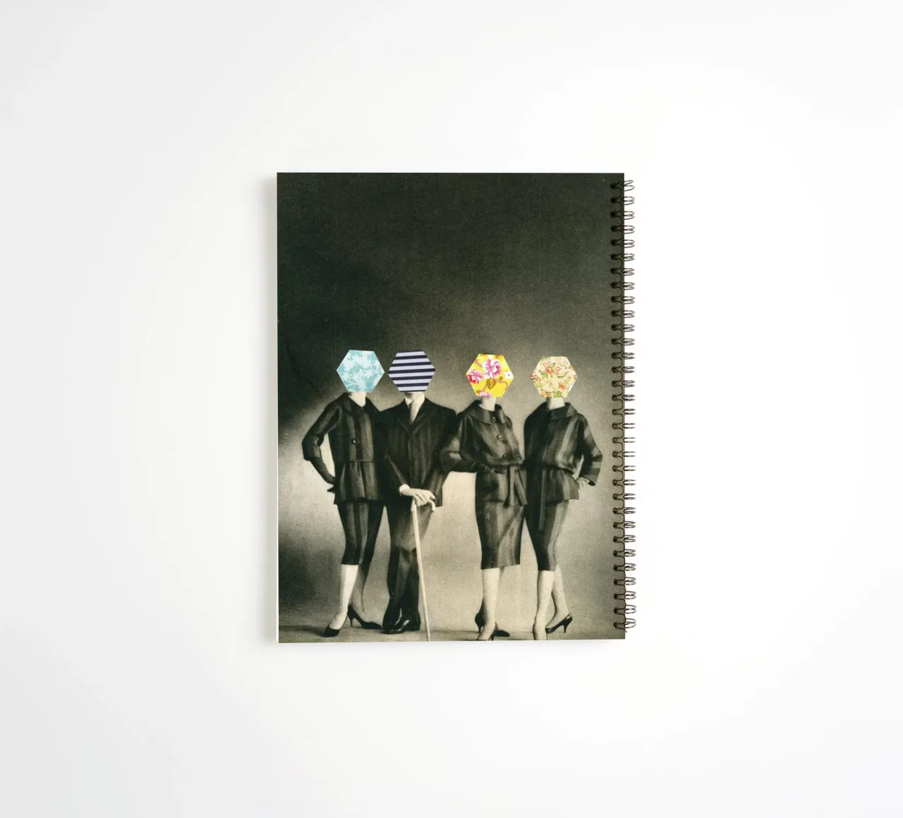 Modern Fashion spiral notebook by Cassia Beck Collage