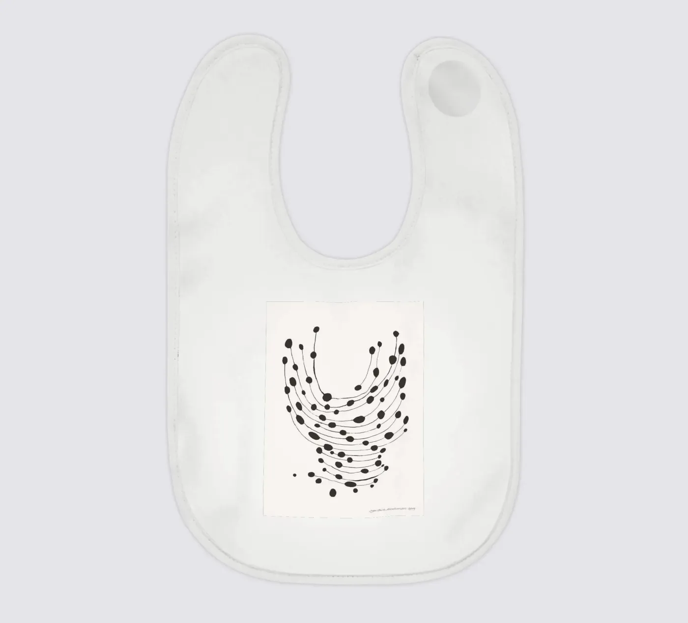 Dancing Dots baby slabbetje van Birgitpopshop