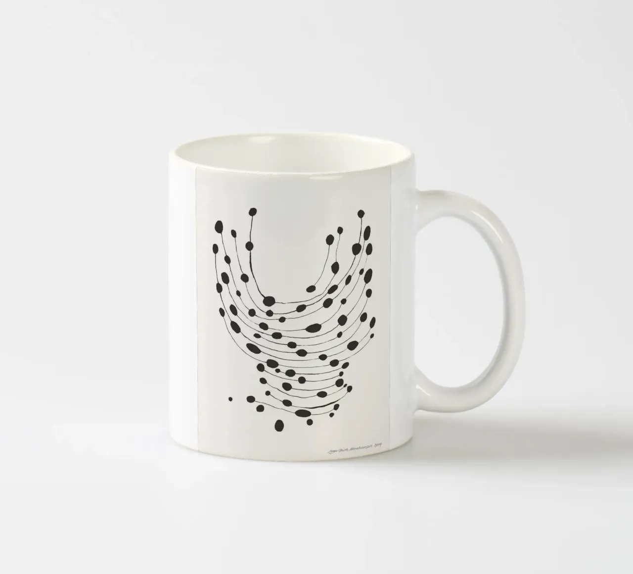 Dancing Dots ceramic mug by Birgitpopshop