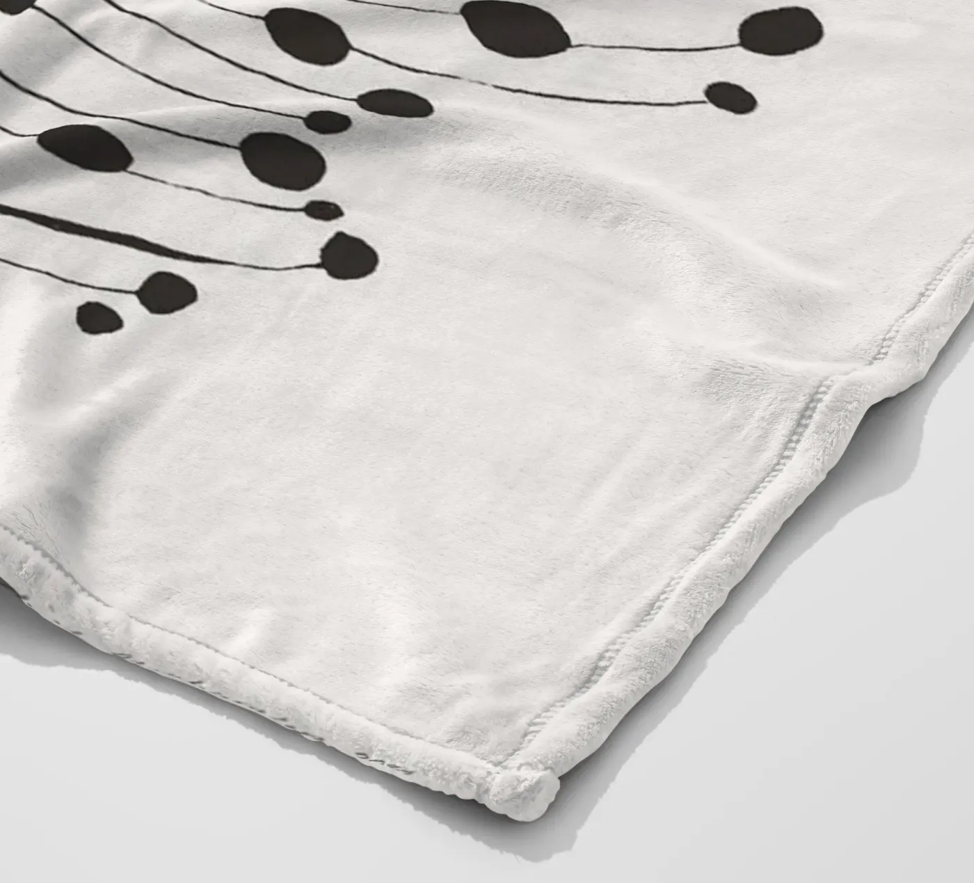 Dansende stippen fleecedeken van Birgitpopshop