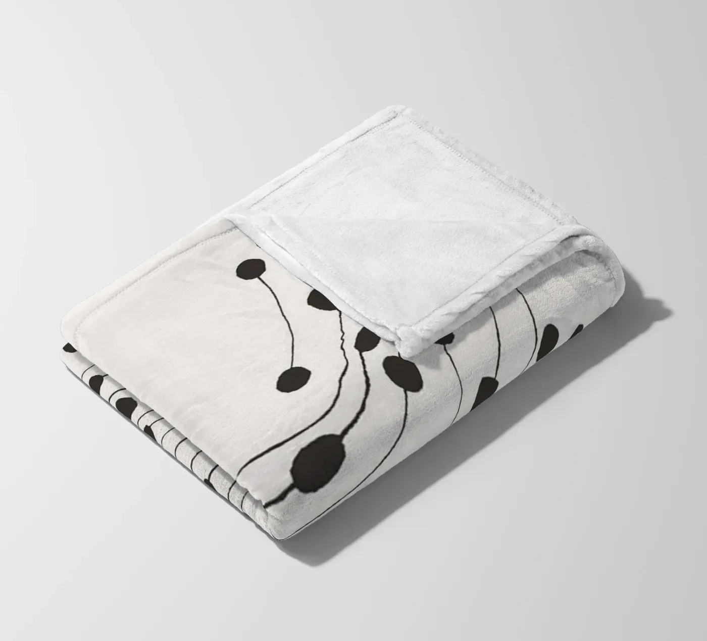 Dansende stippen fleecedeken van Birgitpopshop