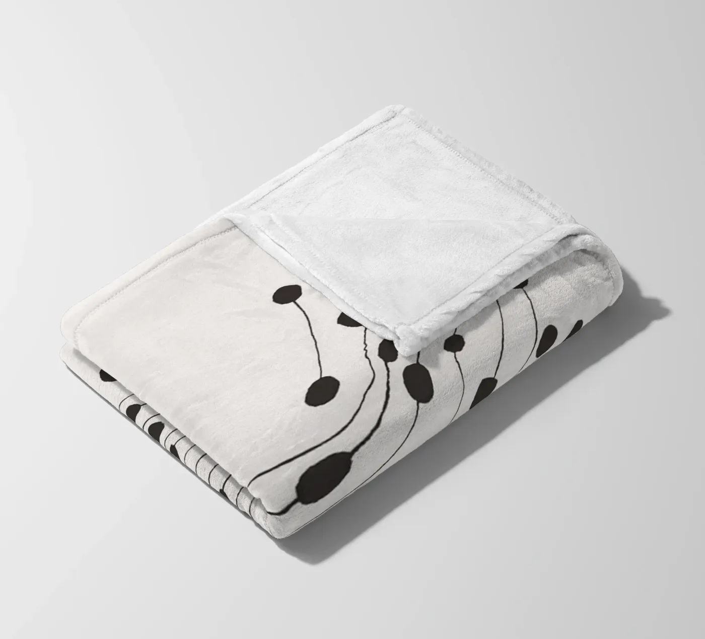 Dansende stippen fleecedeken van Birgitpopshop