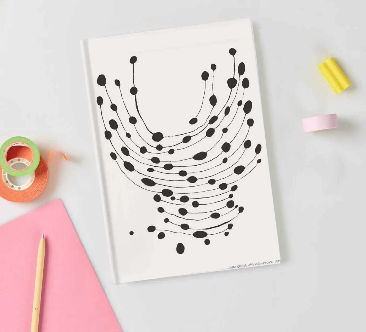 Dancing Dots notebook by Birgitpopshop