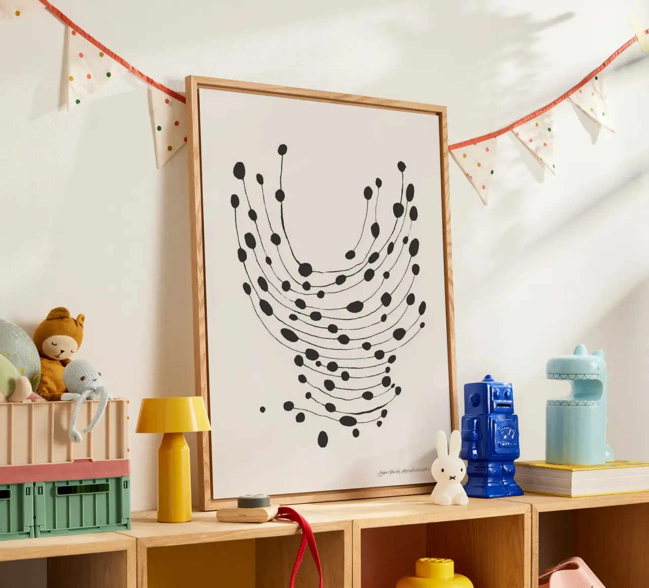 Dancing Dots acrylic glass by Birgitpopshop