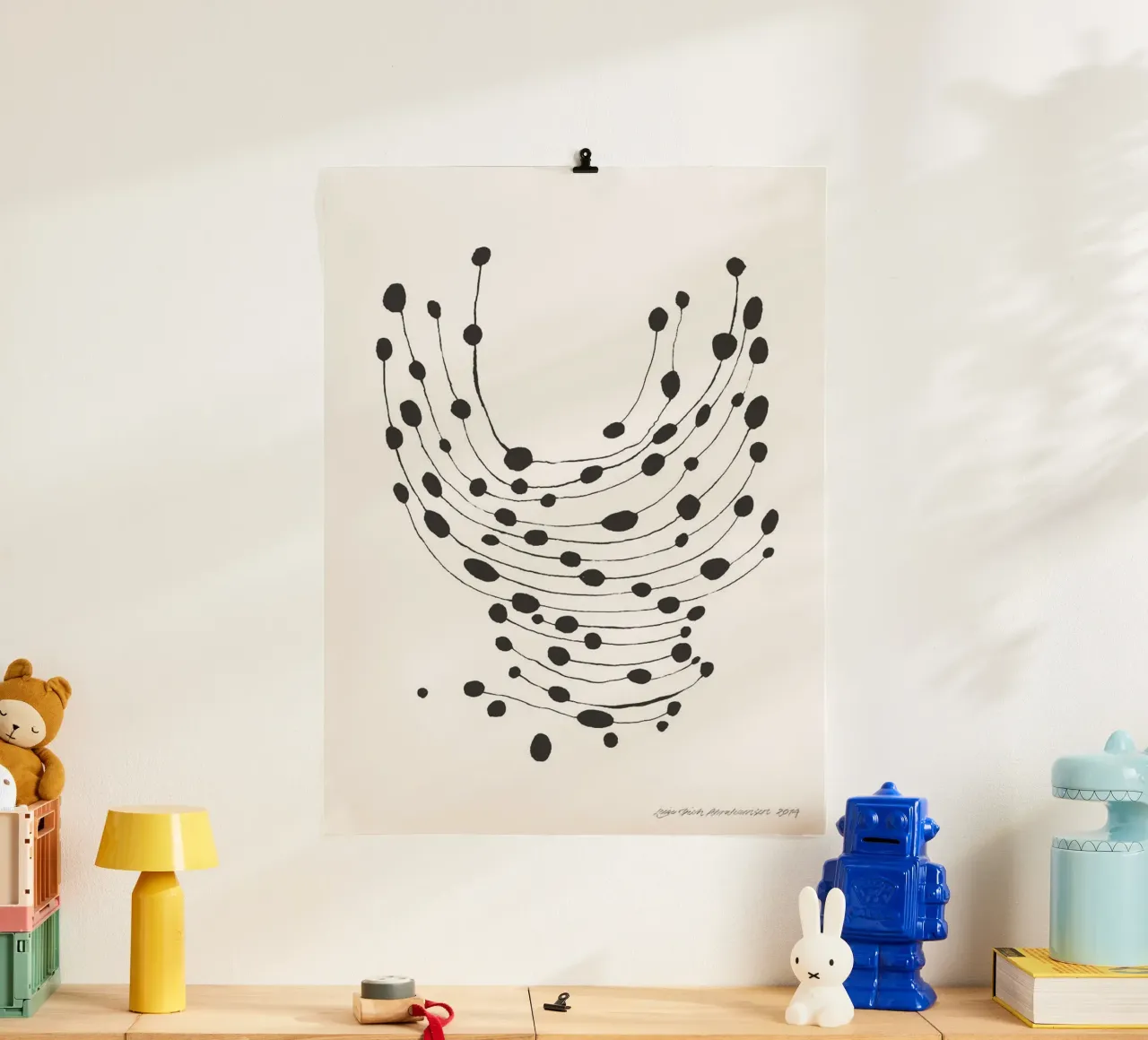 Dancing Dots poster by Birgitpopshop