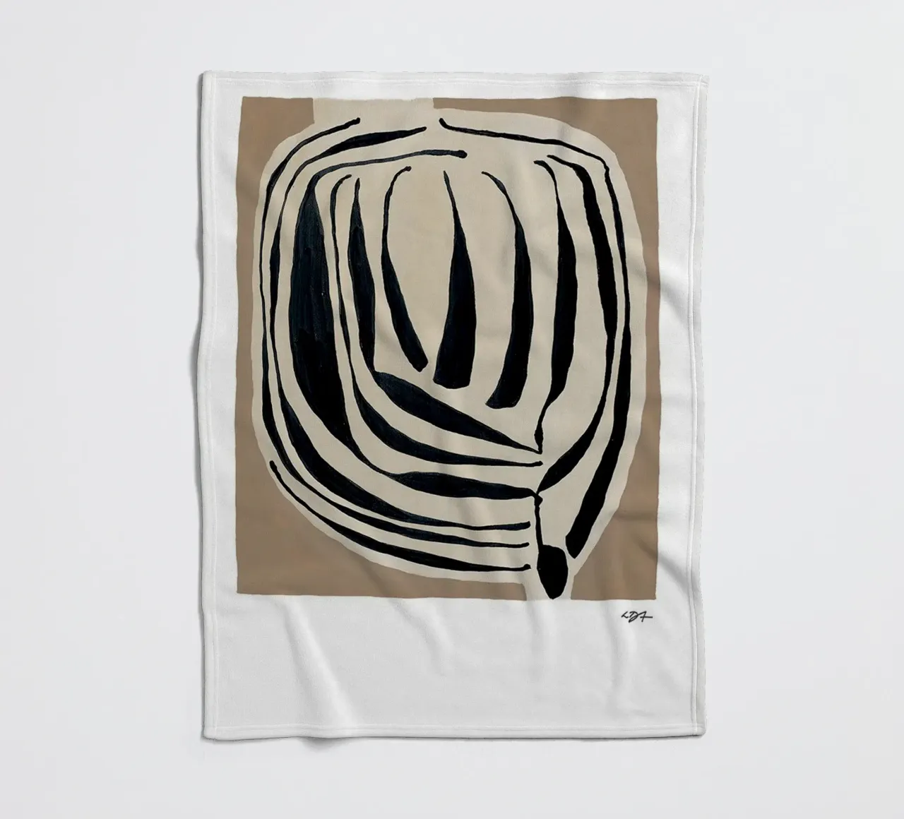 Stratificato a righe coperta in pile da Birgitpopshop