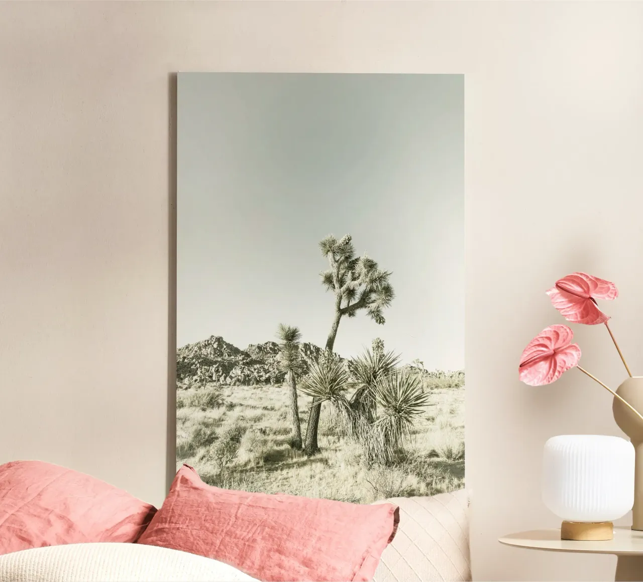 Parco nazionale di Joshua Tree | Vintage tela con Cornice a cassetta da Melanie Viola