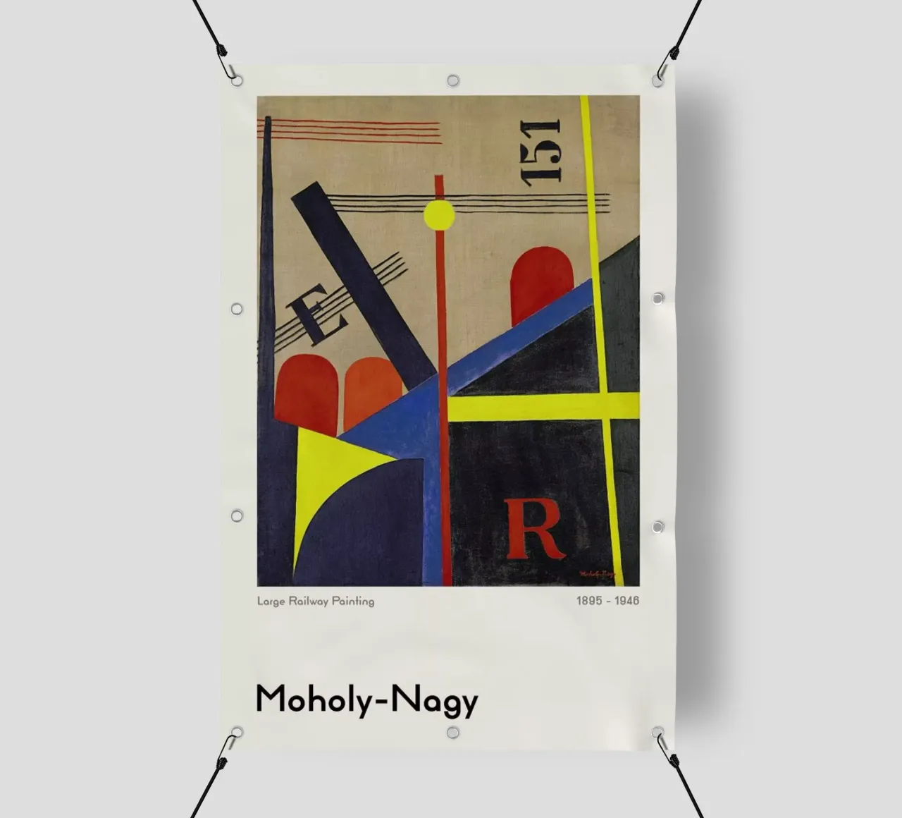 László Moholy-Nagy - Large Railway Painting telo in pvc da ARTOTHEK
