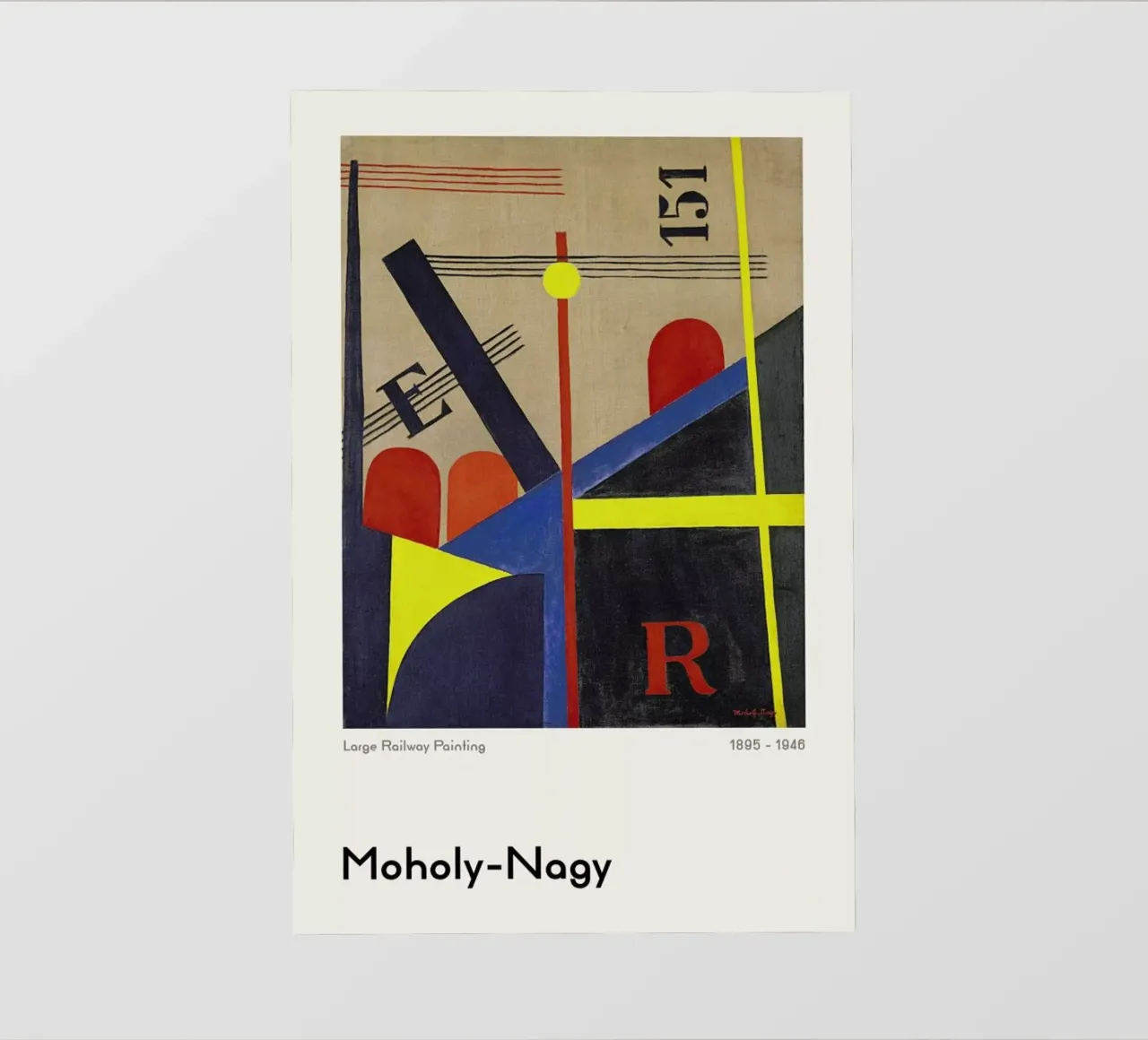László Moholy-Nagy - Large Railway Painting telo in pvc da ARTOTHEK