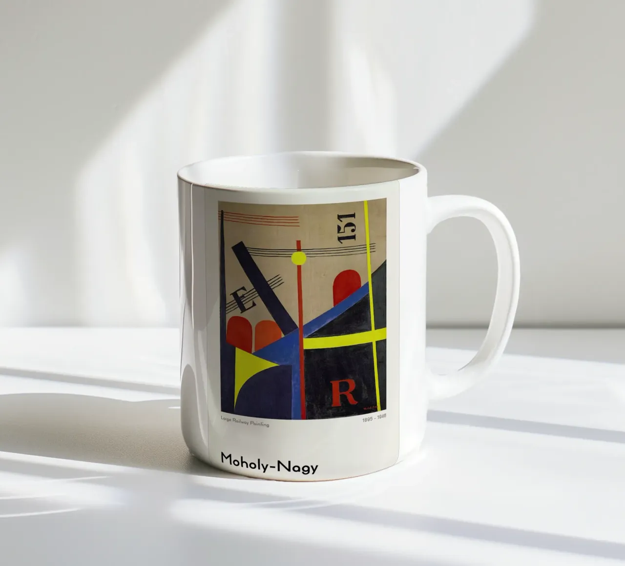László Moholy-Nagy - Large Railway Painting tazza in ceramica da ARTOTHEK