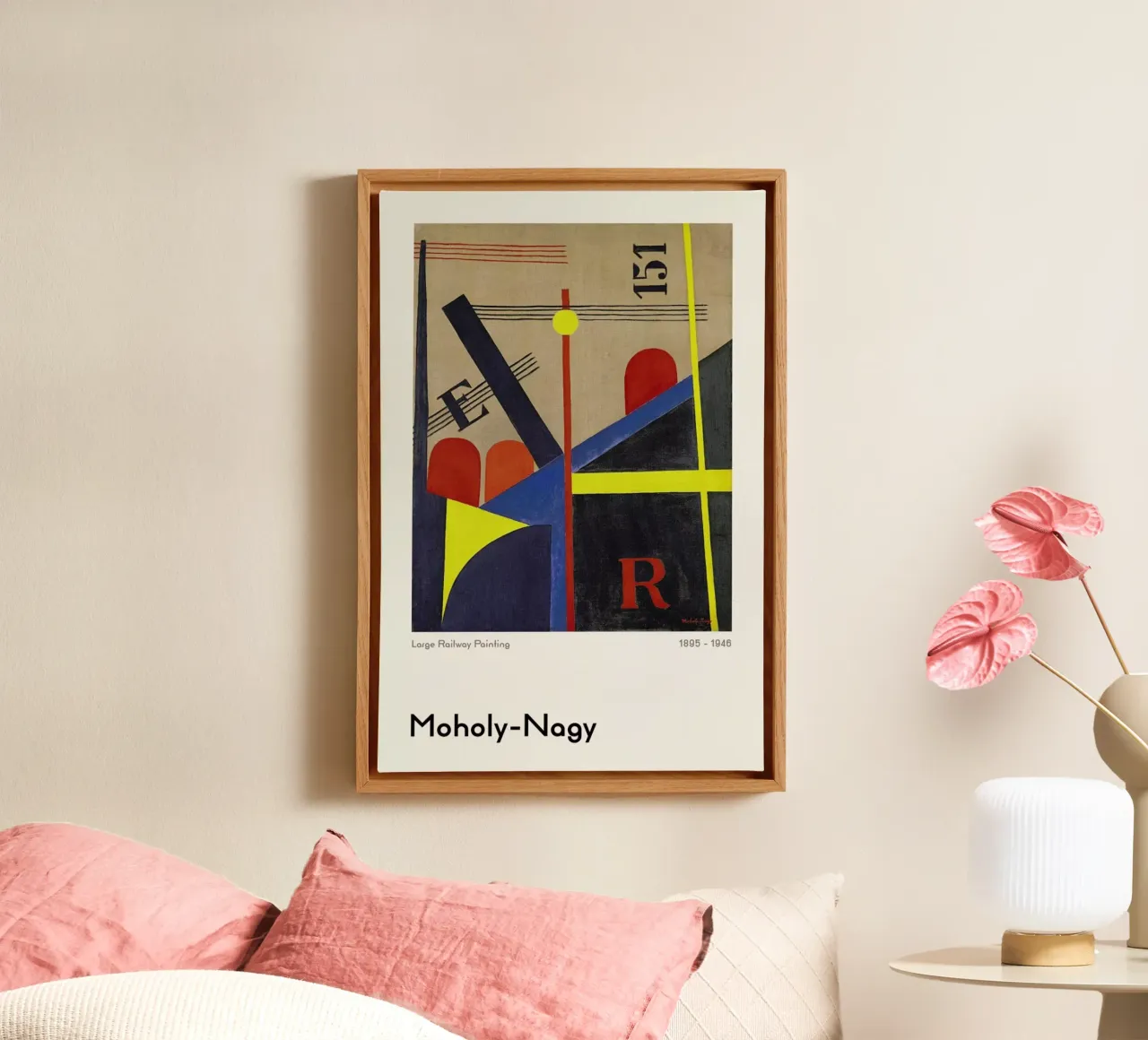 László Moholy-Nagy - Large Railway Painting tela con Cornice a cassetta da ARTOTHEK
