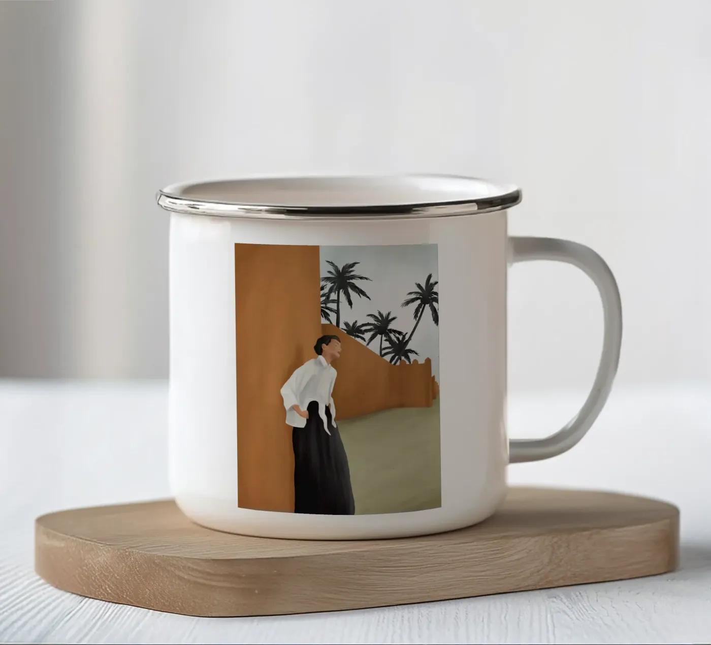 Backbone enamel mug by cityart
