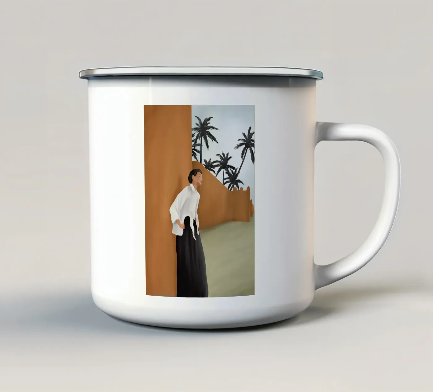 Backbone enamel mug by cityart