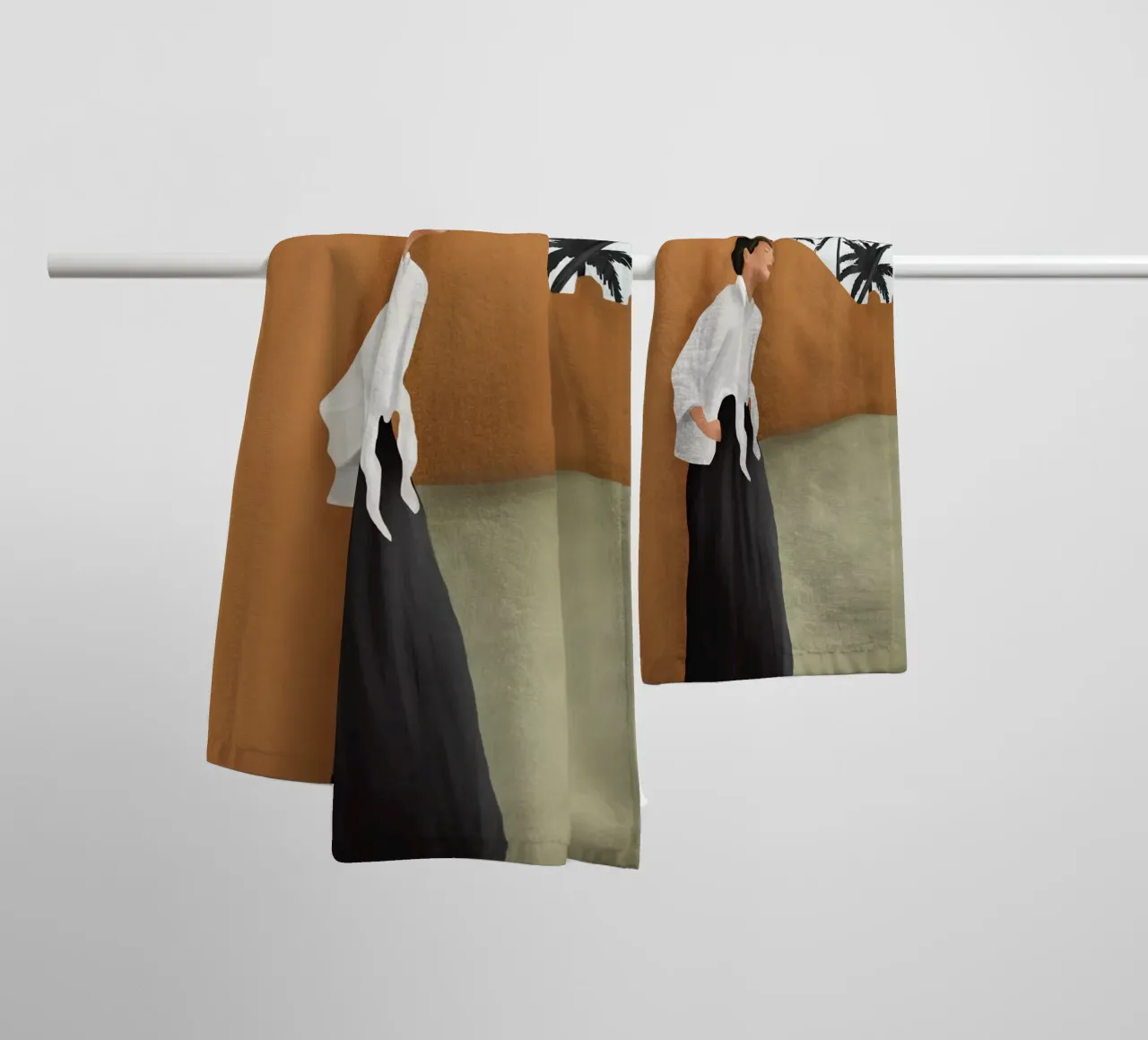 Backbone badhanddoek van cityart