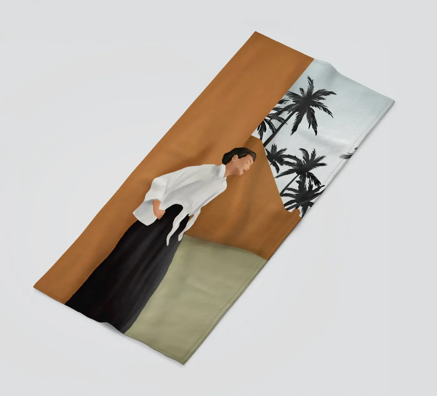 Backbone beach towel by cityart