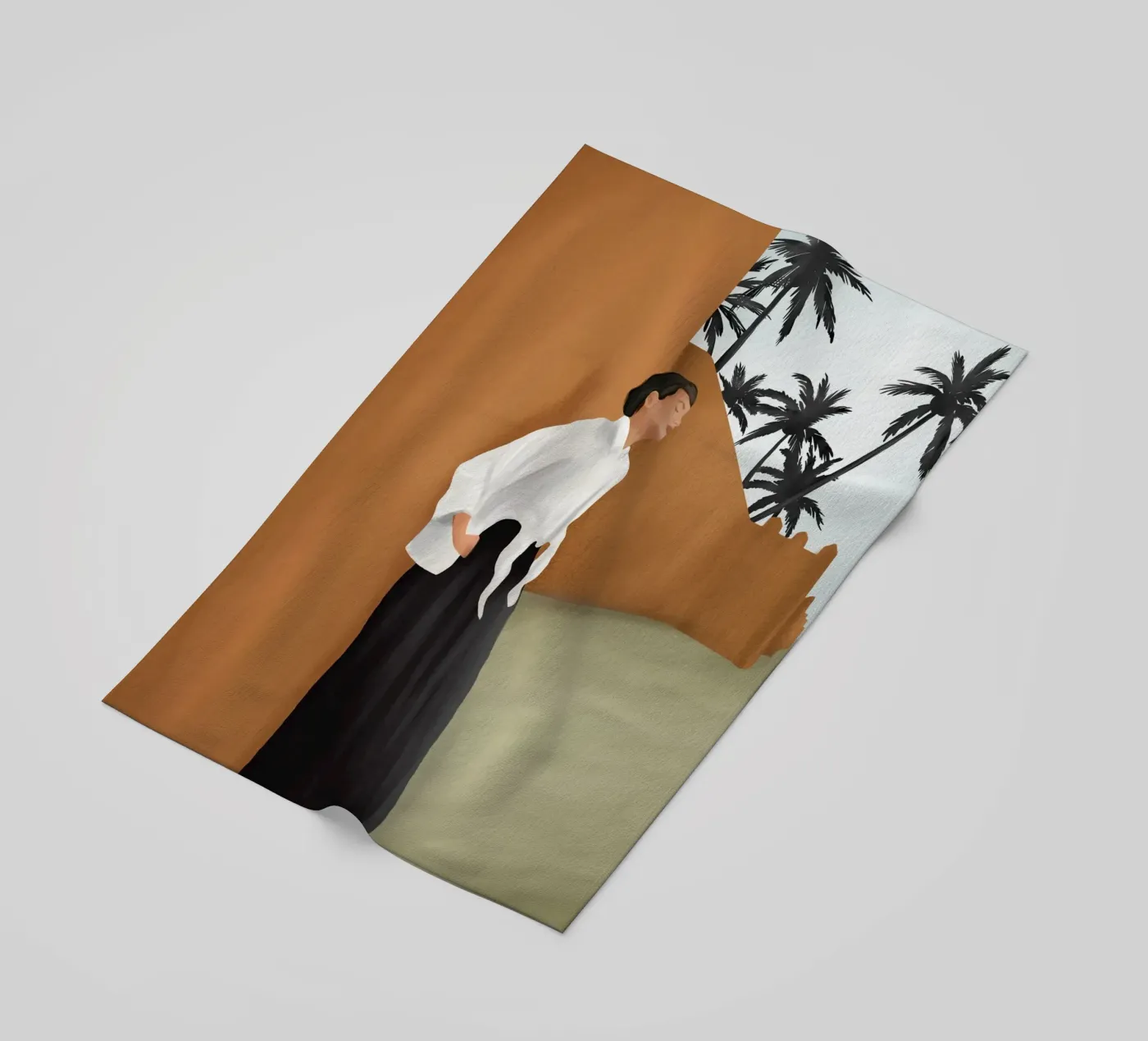 Backbone beach towel by cityart